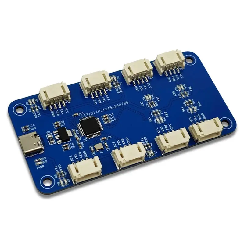 

Expansion Module CH344Q USB To 8CH TTL Serial Module Serial Port Type-C To TTL High-Speed CH348 Chip