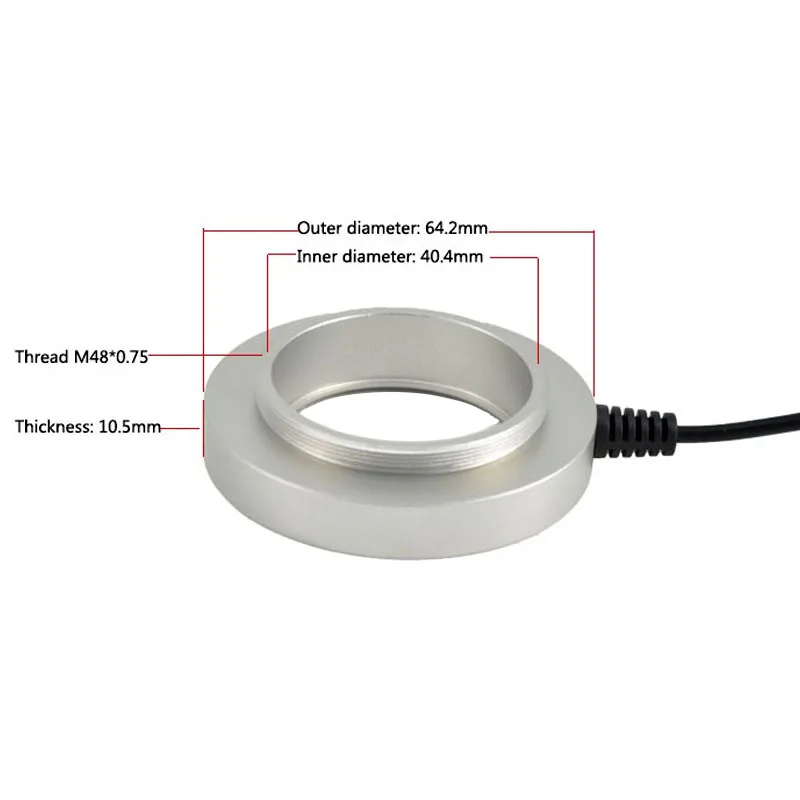 Ultrathin 26 LED Adjustable Ring Light illuminator Lamp For STEREO ZOOM Microscope USB Plug