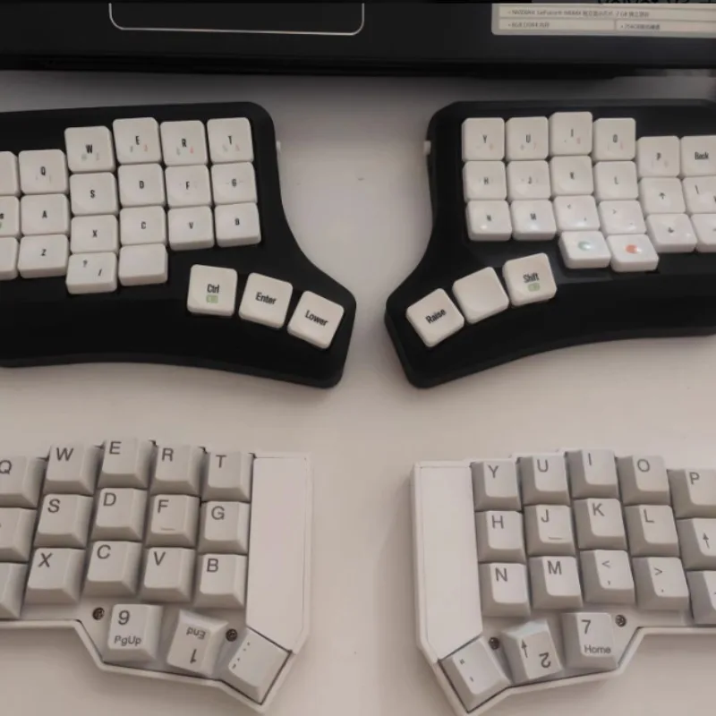 

Velvet V3 Split Curved Keyboard Customized Bluetooth Wired Dual Mode 3D Printed RGB Keyboard Gaming Office Mechanical Keyboards