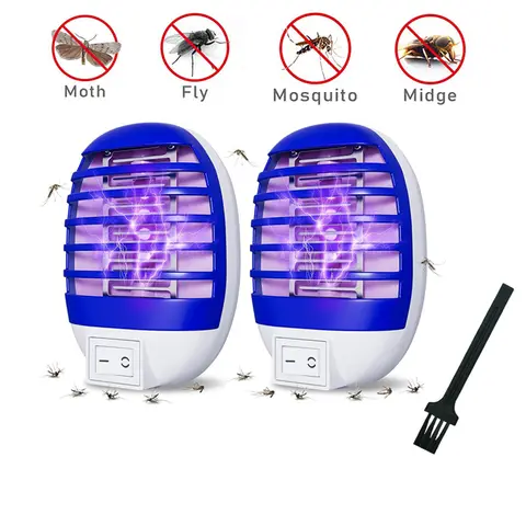 Trampa para insectos voladores para interiores, trampas electrónicas para mosquitos con luz LED para dormitorio, cocina y oficina