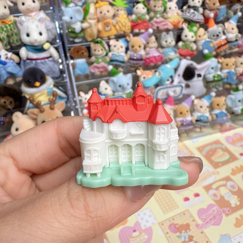 Sylvanian Families Calico Critters zabawki dla dzieci figurki Anime oryginalne Ternuas Ternurines śliczny mały dom akcesoria do włosów