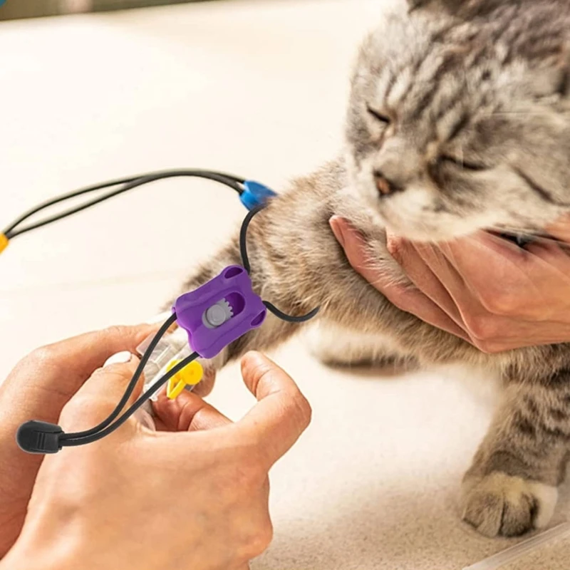 Torniquete profesional de animales, equipo de primeros auxilios, liberación rápida lenta, elástico, supervivencia médica para acampar, 5 piezas