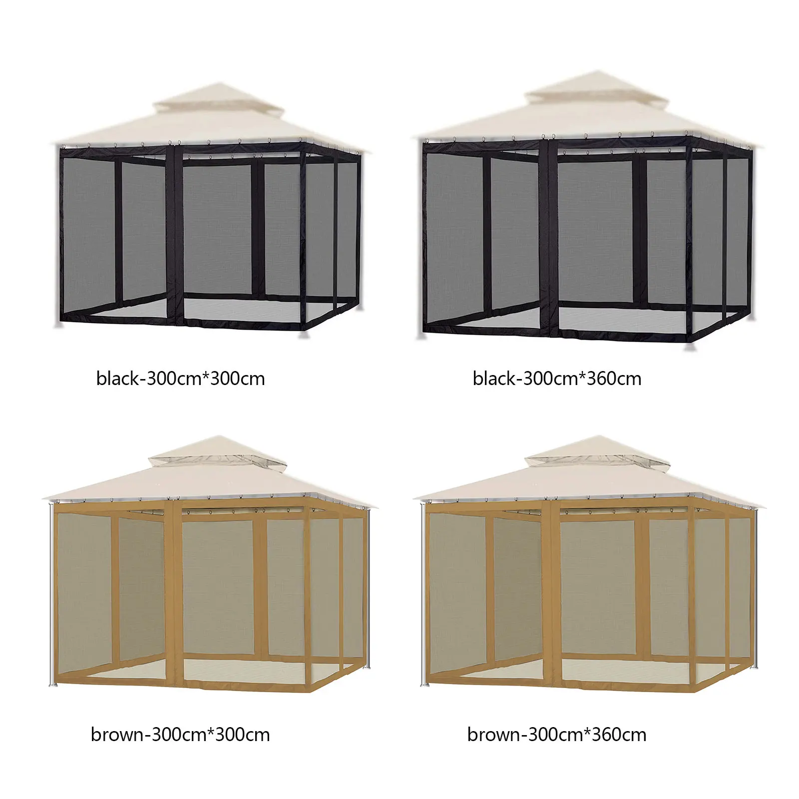 

ZK30 Tent mosquito prevention net, terrace four corner net fence cloth tent, garden courtyard pavilion insect prevention net