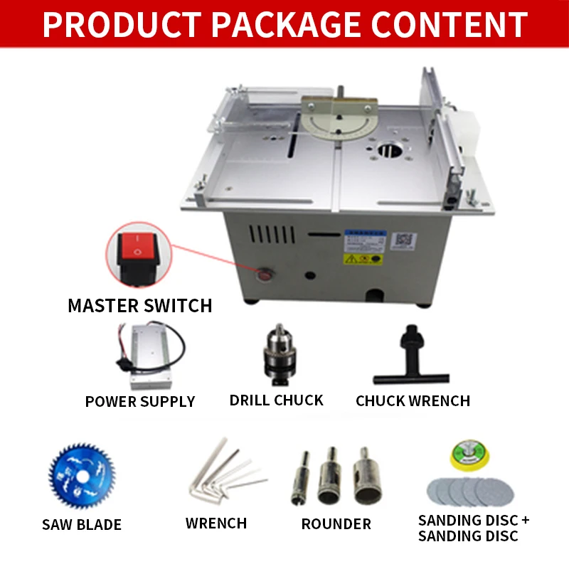 Multifunctional Saw Mini Diy Woodworking Jade 300 W Mini Precision Desktop Saw
