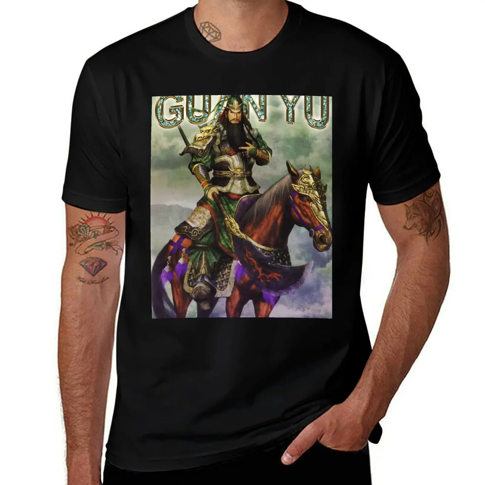Guan Yu Rap Bootleg T-Shirt Big and Tall Crew Neck Tee