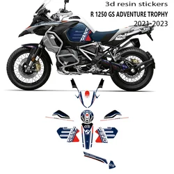 For BMW R 1250 GS Adventure Trophy GS Trophy 2021 2022 2023 R1250GS Trophy 2023 Motorcycle 3D Epoxy Resin Sticker Kit