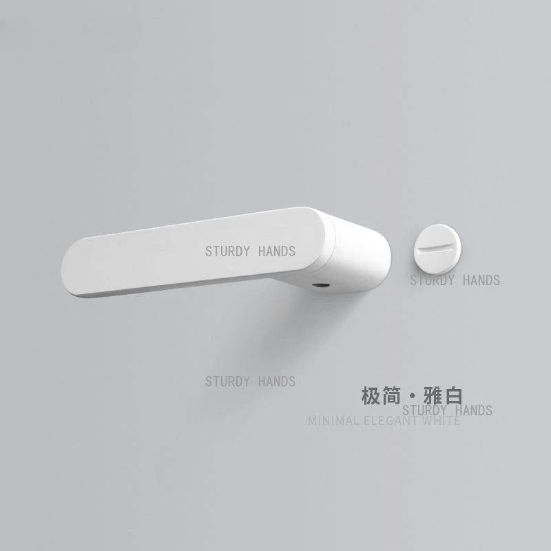 Zinc alloy invisible door lock double-sided indoor bedroom silent magnetic door lock split lock