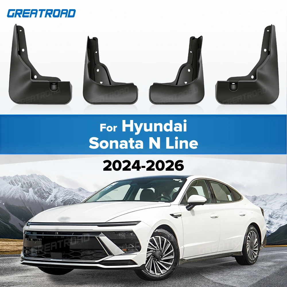 Mud Flaps For Hyundai Sonata N Line 2024-2026 Fender Mudflaps Splash Guards Mudguards Car Accessories