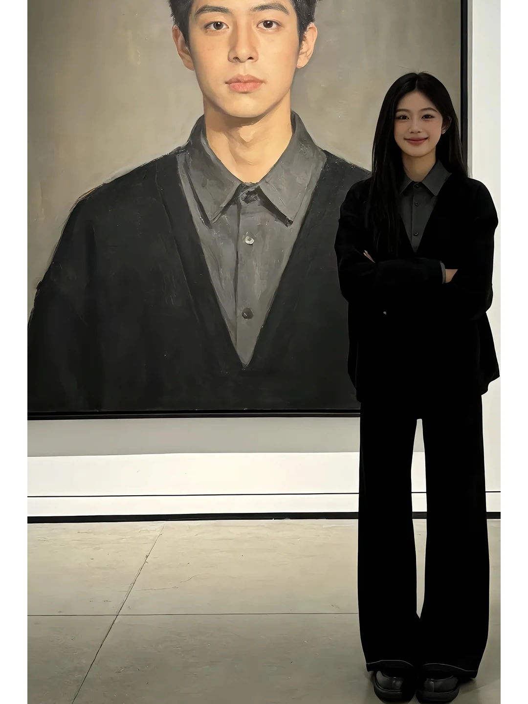 

Корейский свитшот с длинным рукавом и воротником-хомутом для мужчин и женщин, весна-осень, для многослойных образов, базовый топ