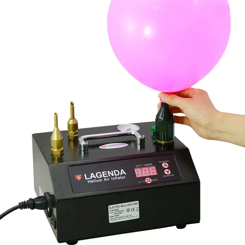 Electric Balloon Inflator Pump Machine Helium Automatic Balloon Blowing Machine Foot Step Type Helium Air Pump B363