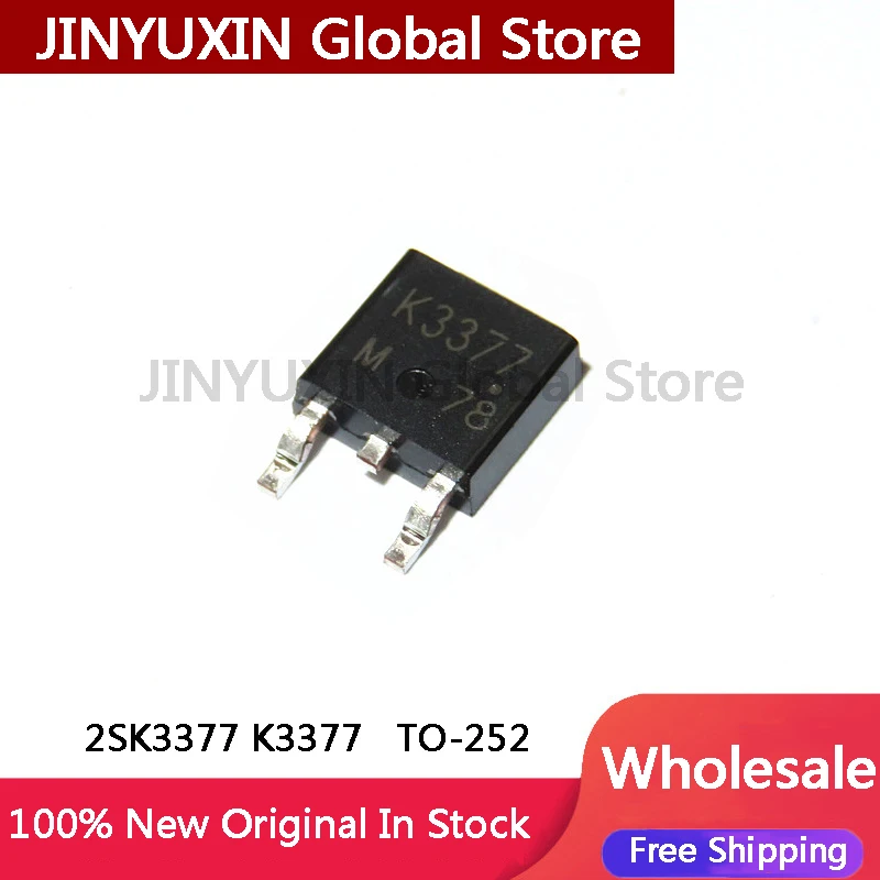 20Pcs 2SK3377 K3377 TO-252  60V 20A  IC In Stock Wholesale