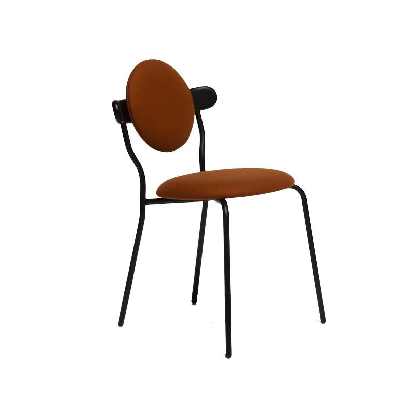 

New elegant chair can be stacked modern simple Nordic style backrest makeup chair