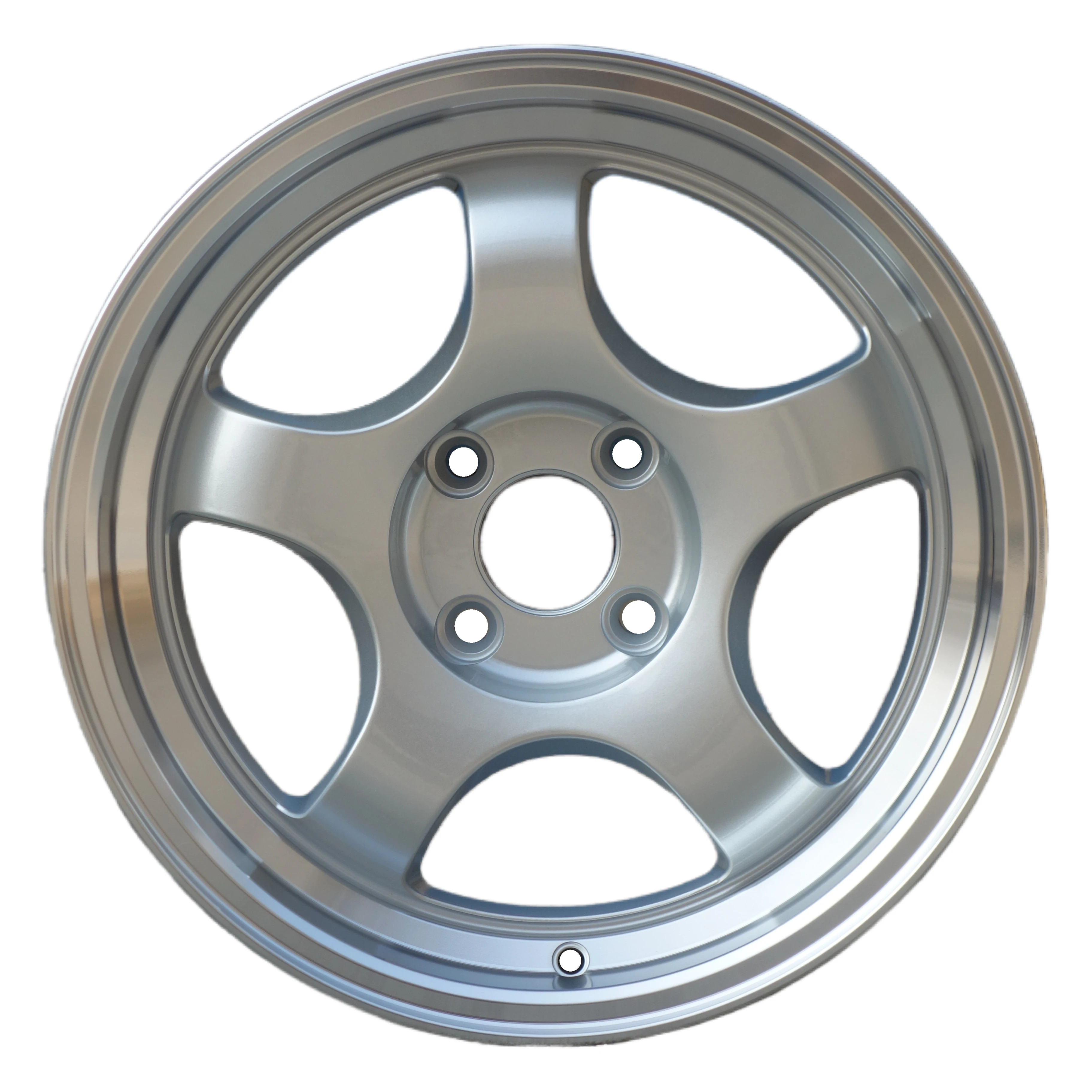 14/15 Inch S1 Silver Alloy Wheels Rims 4x100 for Honda Toyota Mazda Mitsubishi Kia Passenger Car Concave Design OEM Replacement
