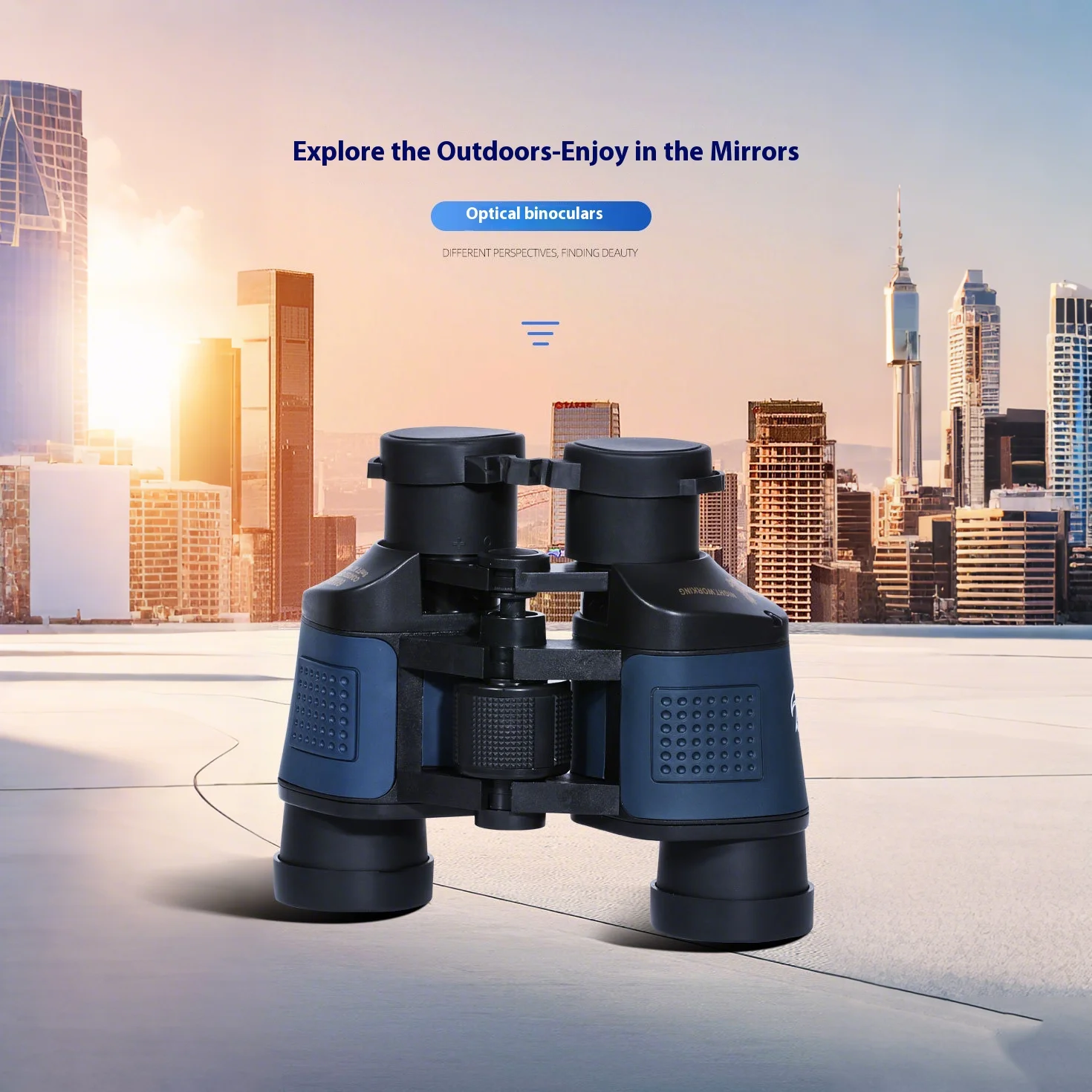 

High Telescope Clarity 60X60 Binoculars Bak4 Prism Powerful Optical Lens Long Distance Camping Outdoor Hunting Sports