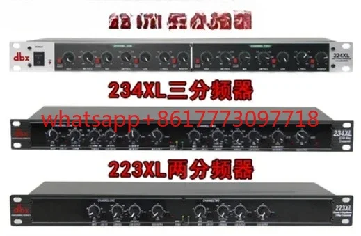 234XL Mono 4-Way Crossover audio Equalizer with XLR Connectors Professional Sound Peripheral Equipments Stereo 2/3 Way
