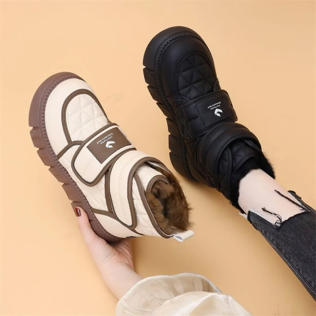 

Утепленные зимние сапоги 2025 года, новые толстые пуховые сапоги для девочек, утолщенные утепленные зимние сапоги для девочек