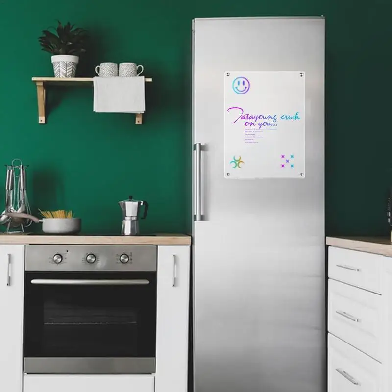 냉장고용 주간 건조 지우기 보드, 아크릴 마그네틱 건조 지우기 플래너, 데스크탑 화이트 보드, 캘린더 일정 보드, 15x11 인치