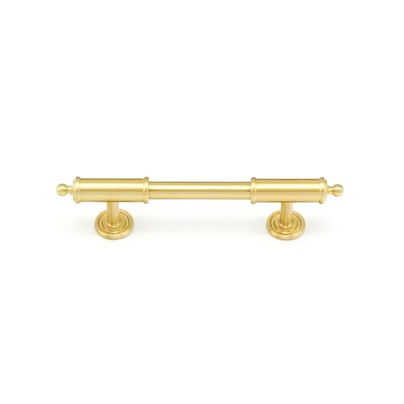 CYCLI-Solid Brass Handles And Knob For Bedroom Wardrobes Kitchen / Shoe Cabinet T-Bar Drawers Knobs Door Hardware A