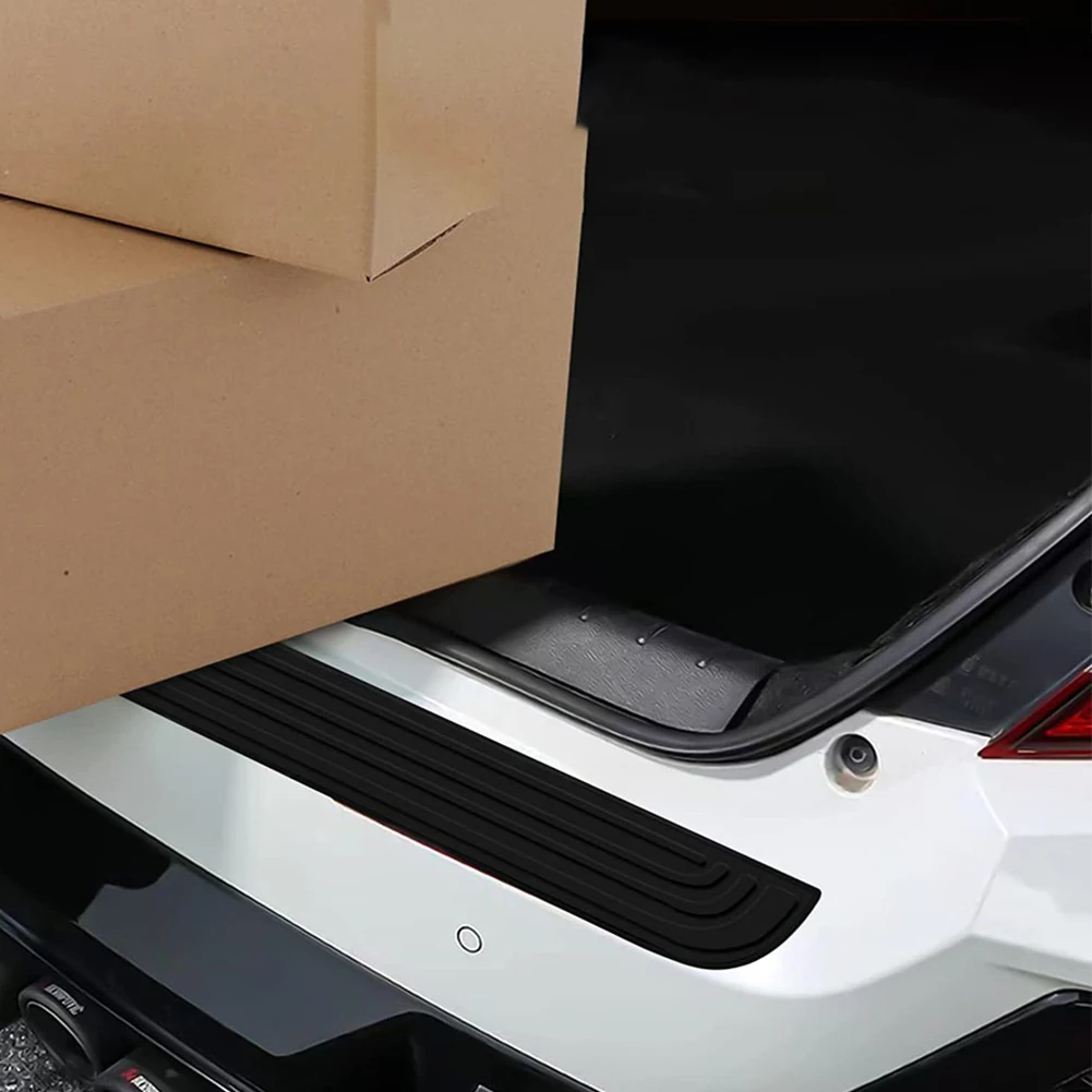 Universal Gummi Leisten Pad Trim Abdeckung Streifen Anti-Scratch Auto Hinten Stoßstange Schutz Platte Abdeckung Trim Stamm Schutz Auto zubehör