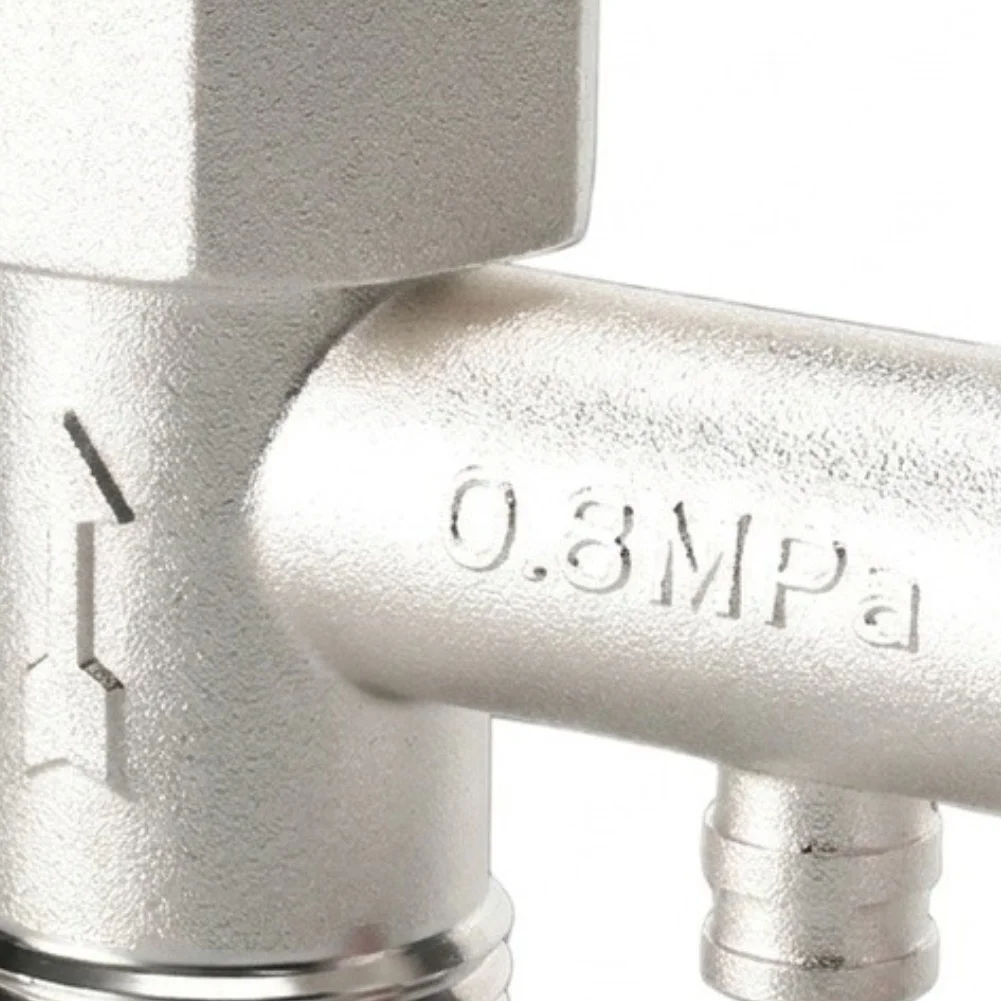 Pressure Relief Valve Constructed from for forged Brass for Use with Electric Water Heaters in Residential Settings