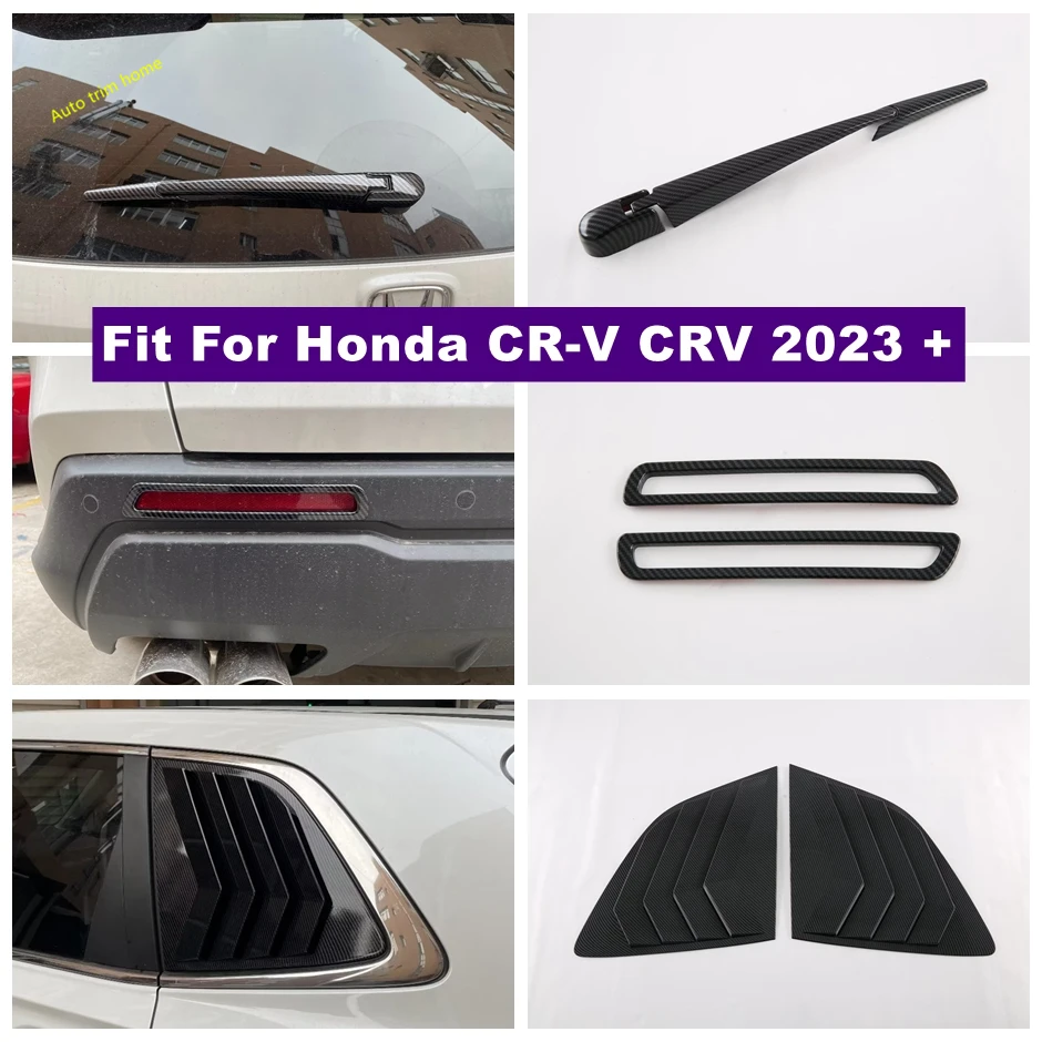 

Rear Fog Light Lamp Window Wiper Louver Shutter Decoration Frame Cover Trim For Honda CR-V CRV 2023 2024 Car Accessories