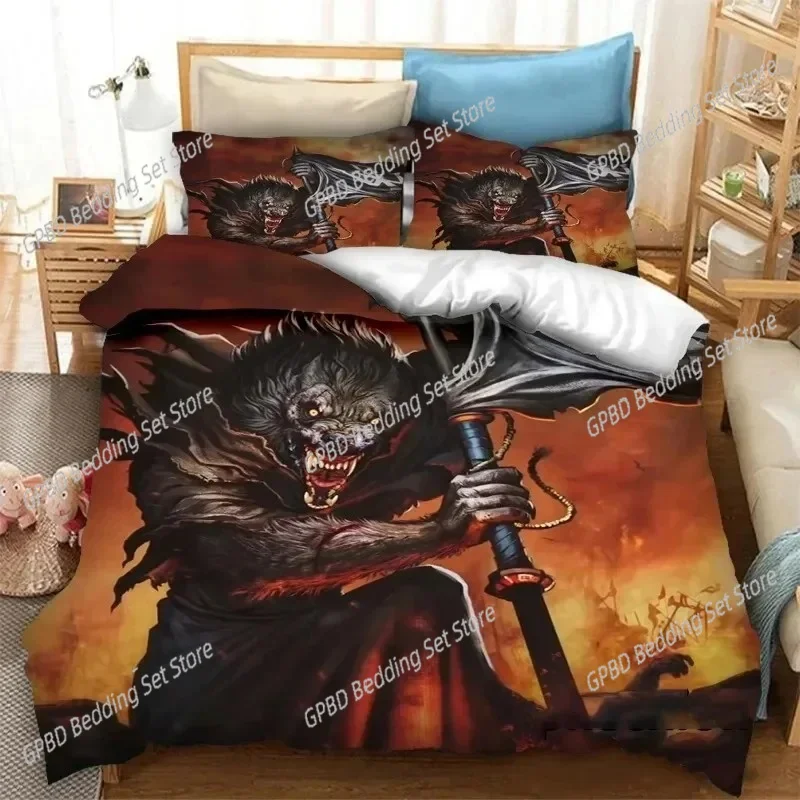 

3D Print Powerwolf Band Bedding Set For Bedroom Soft Modern Bedspreads Comefortable Kids Duvet Cover Quilt Cover And Pillowcase