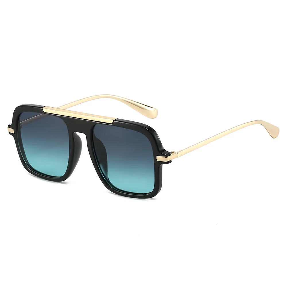

Retro Gradient Men And Women Sunglasses 2025 Luxury Personality Brand Leopard Print Frame Design Trendy Versatile Glasses UV400