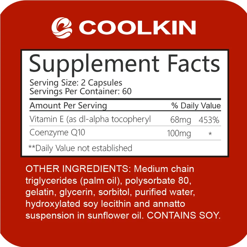 CoQ10 - Antioxidant, Heart Health, Blood Pressure Levels and Immune Support, Energy Production