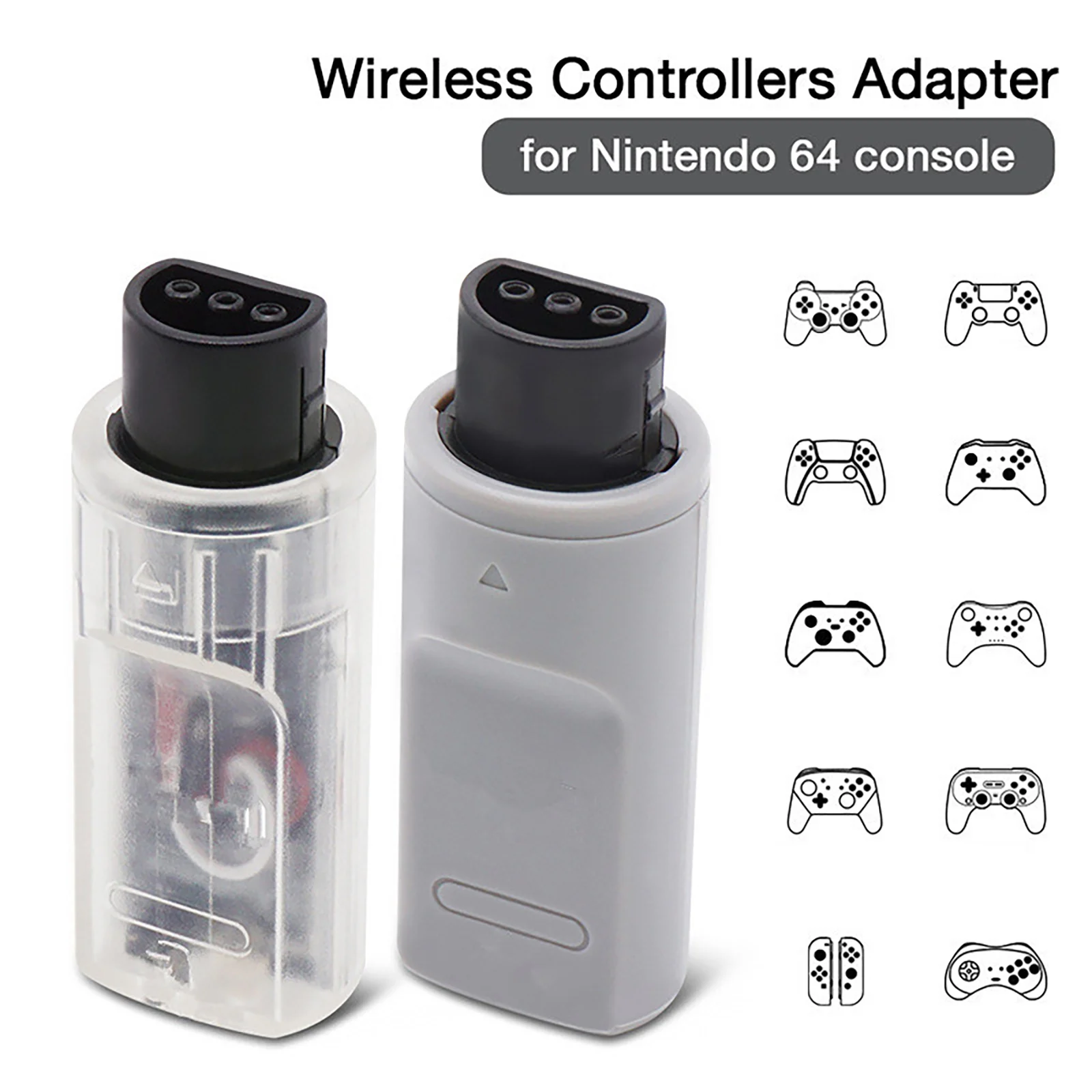 Wireless Bluetooth Controller Adapter For Nintendo 64 Console to For PS5 For PS4 For Nintendo Switch Game Contorller Accessories