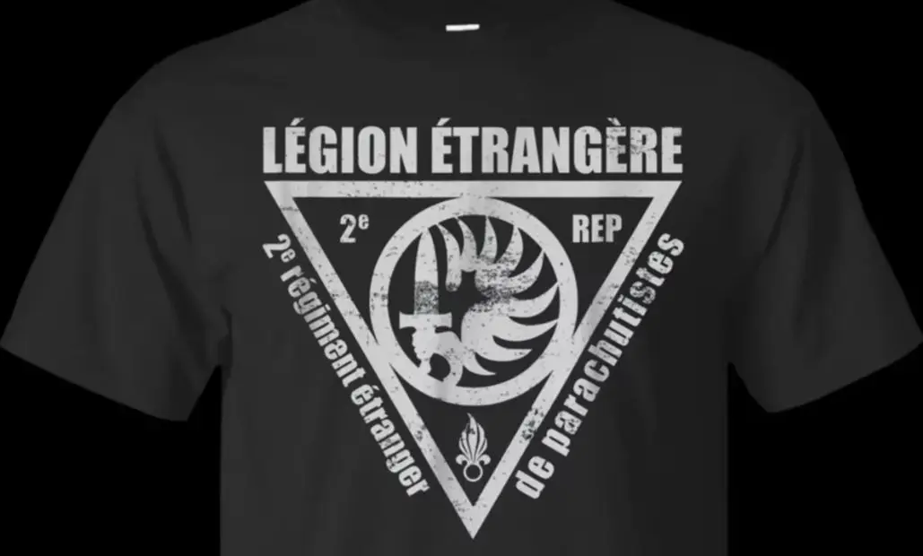 

French Foreign Legion 2 Rep Paratrooper Regiment T Shirt. 100% Cotton Breathable Top, Loose Casual T-shirt New Size S-3XL