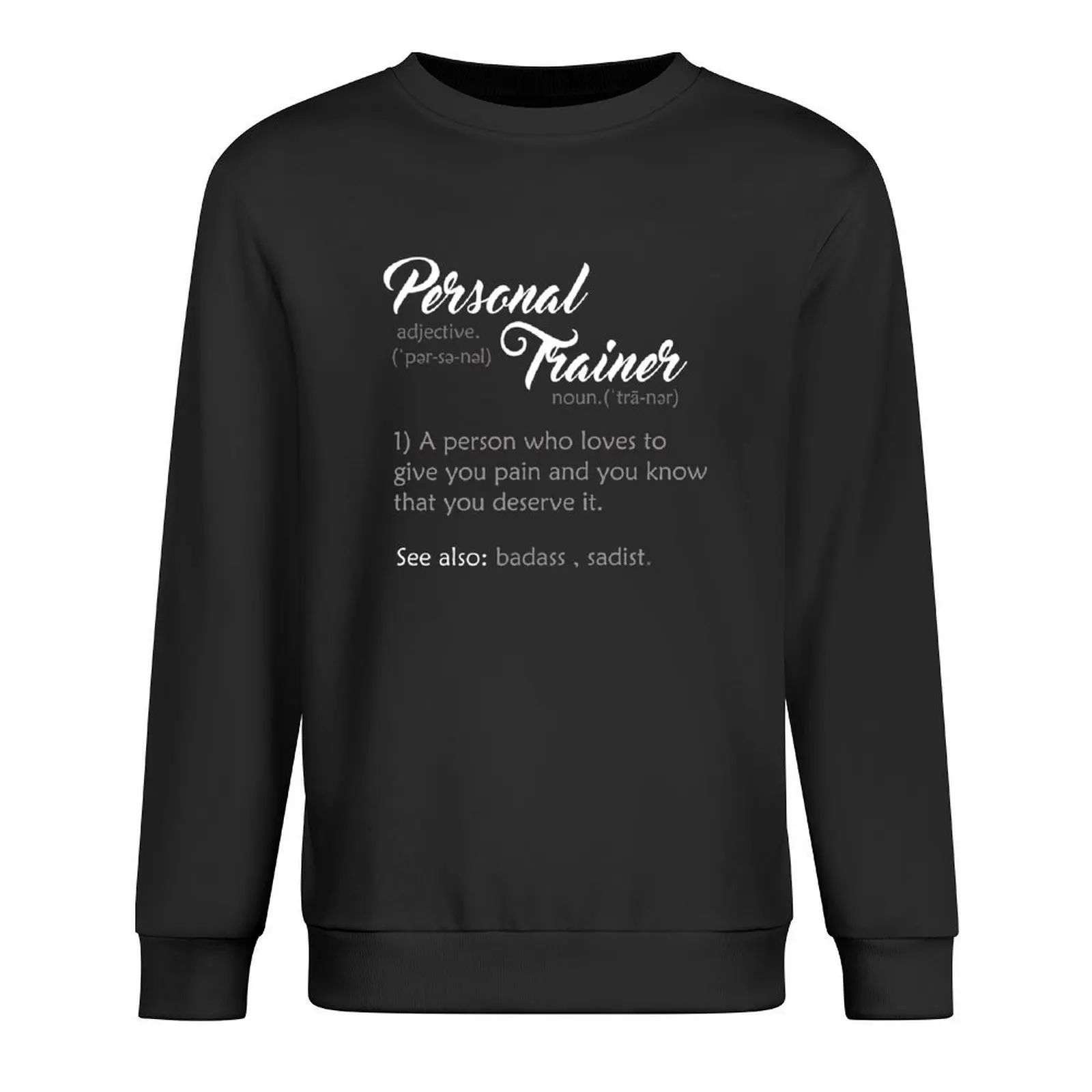 

Personal Trainer Definition Pullover winter clothes autumn clothes mens clothing tracksuit men hoody