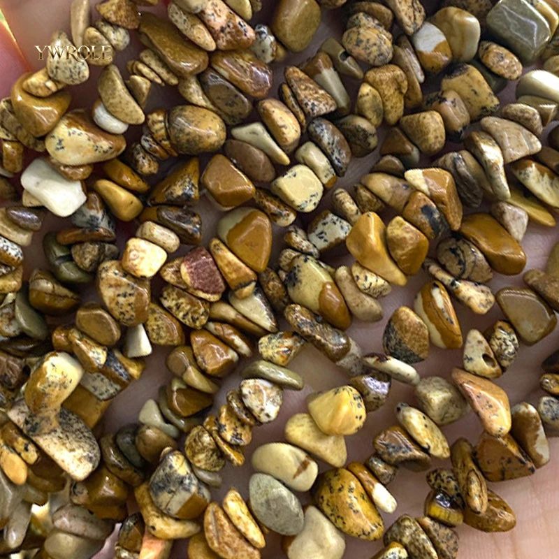 Natural Stone Irregular 5-8mm Picture Jasper Loose Spacer Beads for Jewelry Making Diy Necklace Bracelet Chams Accessories 30‘’