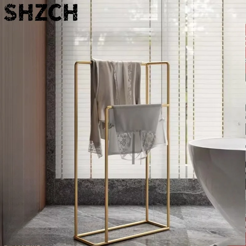 Luxury Bedroom Garment Rack Multi-Functional Bathroom Storage Organizer Modern Elegant Hallway Closet Space Saving Towel Holder