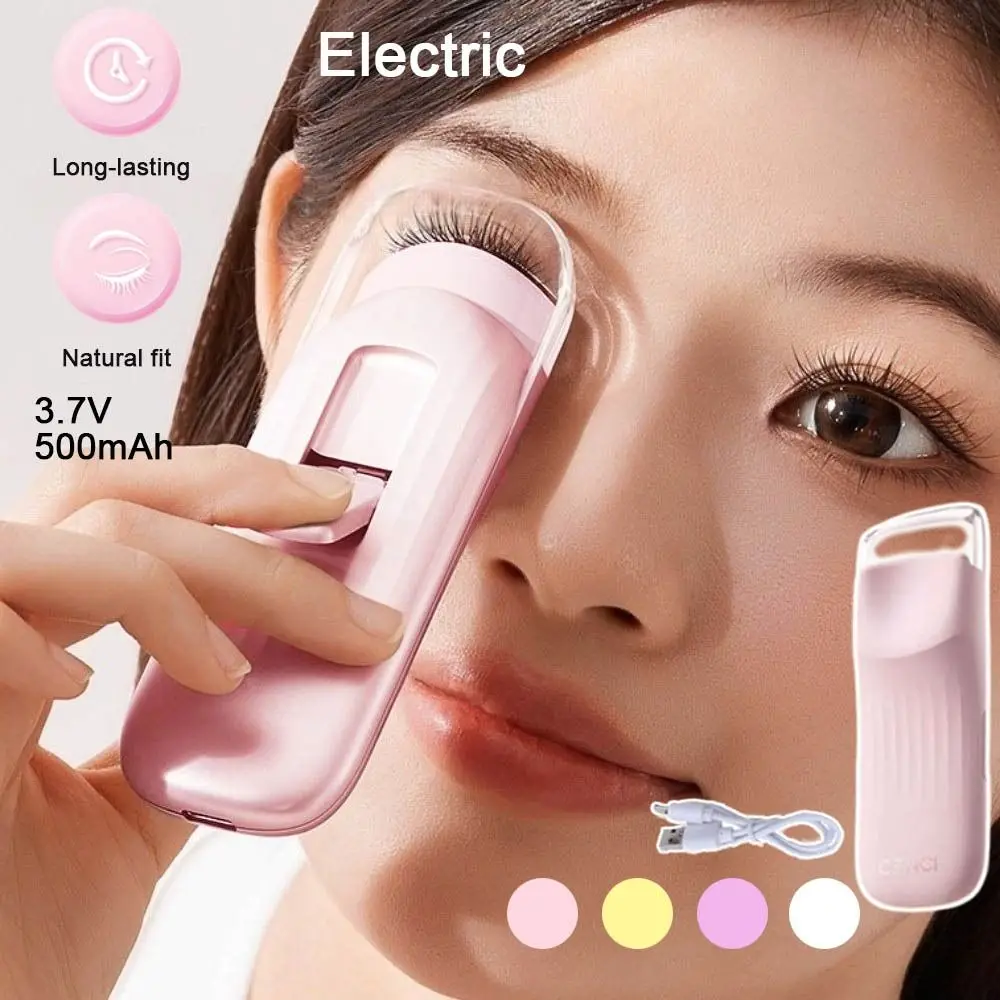 

Makeup Tools Electric Eyelash Curler Type-C Charging Fast Heating Heated Eyelash Curler Transparent Window Long-lasting