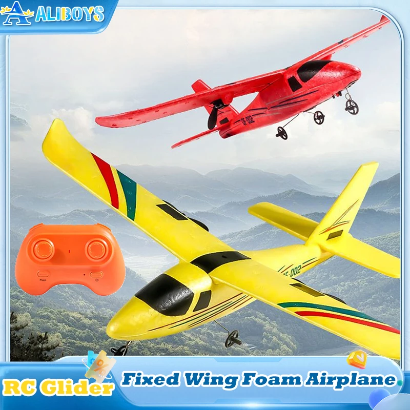 

RC Foam Airplane Remote Control Glider Anti-Collision Fixed Wing Aircraft DIY Assembly Aviation Flying Model Kid Birthday Gift