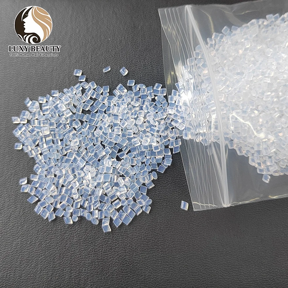 

50gram Italian keratin Glue Grain keratin Top Quality Glue Granule Transparent Color For I tip/ U-tip Hair Extension