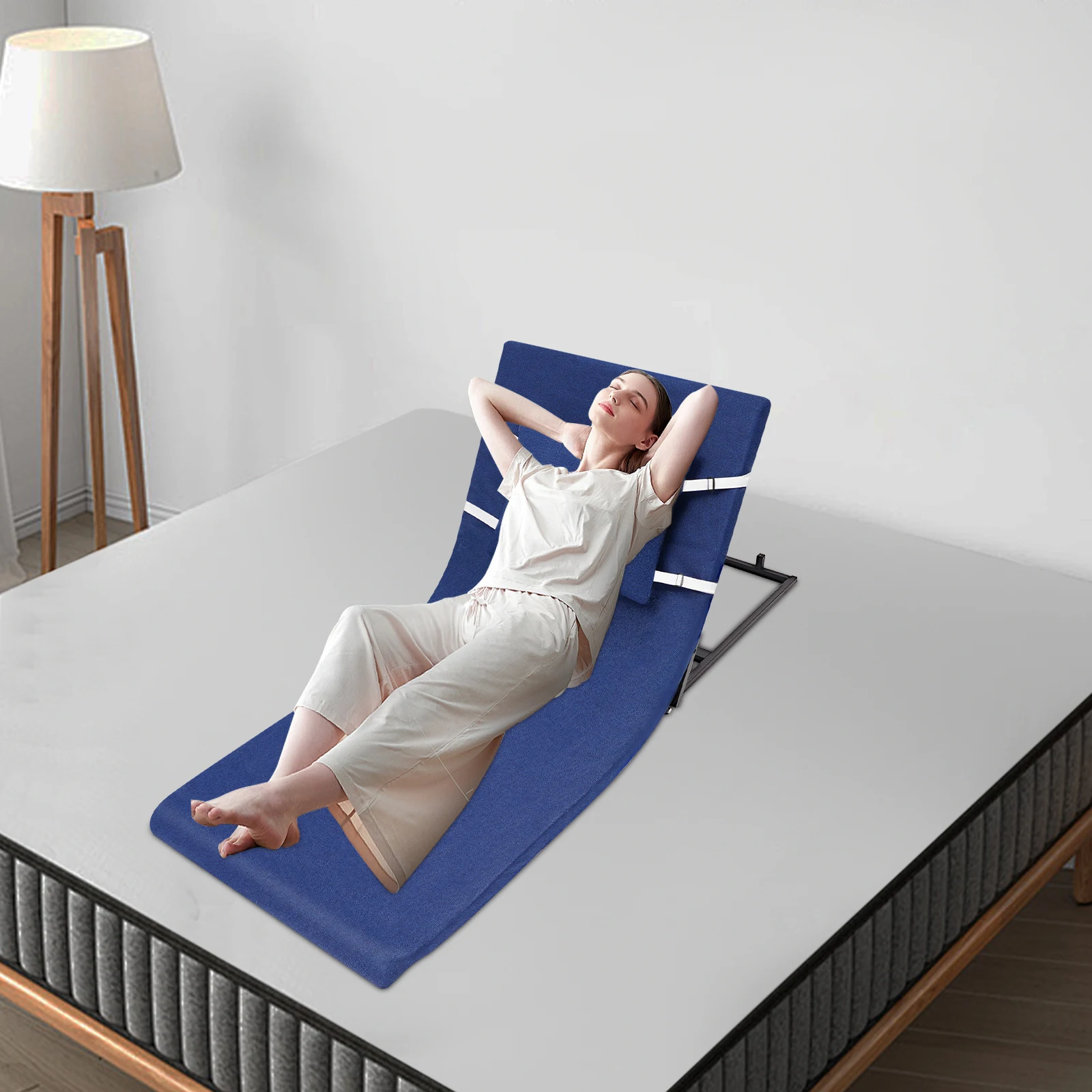 

Electric Patient Lift Bed Backrest, 330 LBS Weight Capacity, Remote Control Adjustable Height for Senior Care, Home Hospital Use