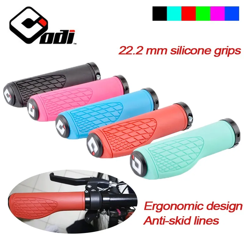 1 Pair ODI MTB Grip Soft Handlebar Cover for Mountain Bike Ultralight Anti-skid Shock-absorbing Bicycle Grips Bike Accessories