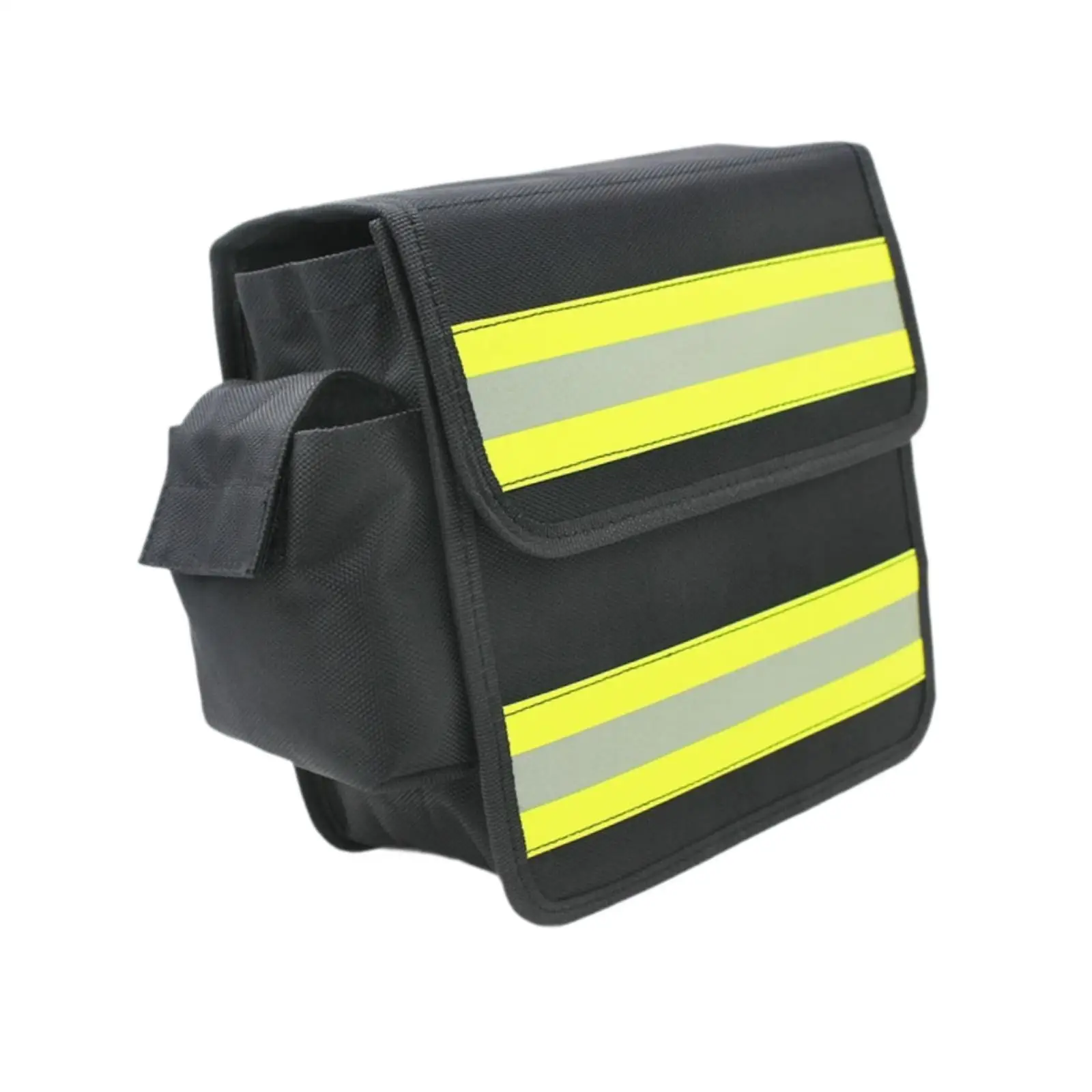

Firefighter Waist Bag Storage Organizer Premium Wear Resistant Waterproof with Reflective Strips Multipurpose Tool Storage Bag