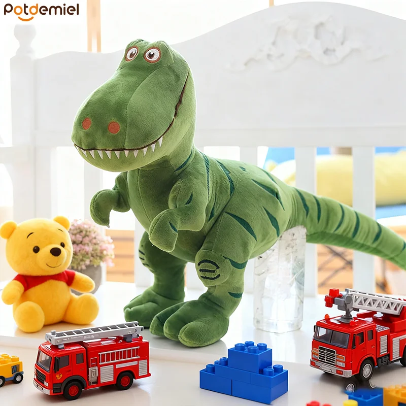 

40 см новые плюшевые игрушки динозавров, мультяшный тираннозавр, плюшевая подушка для объятий, милые мягкие куклы для детей, подарок на день рождения для мальчиков
