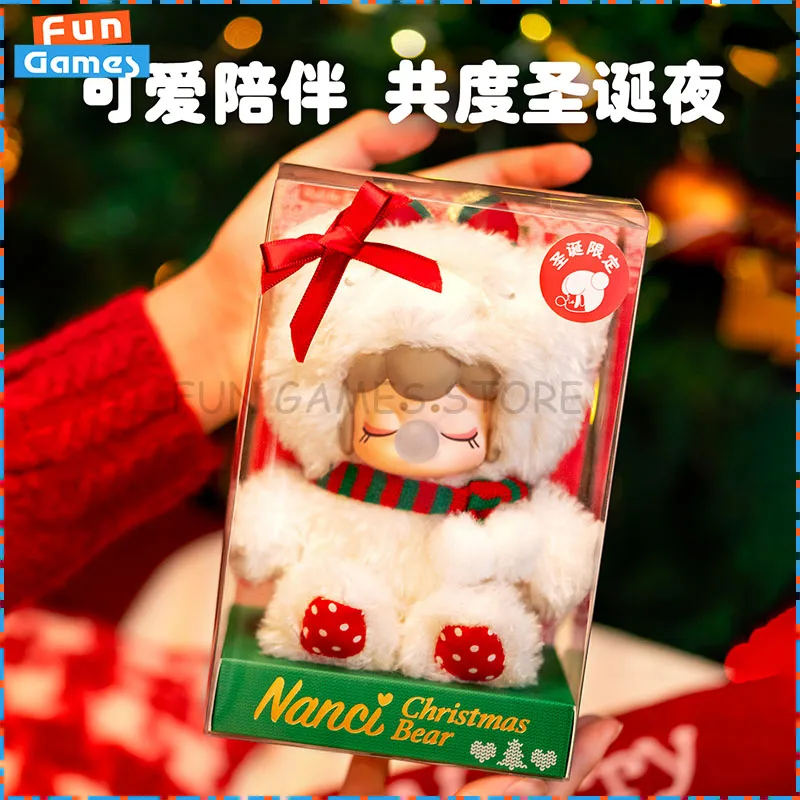 

Новый рождественский кулон с медведем, аниме-фигурка, игрушки из овечьей шерсти, модель Kawaii, украшение для комнаты, коллекционные подарки на день рождения для девочек на заказ