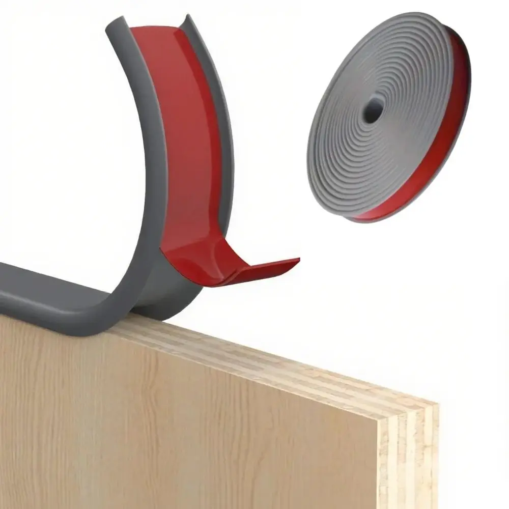 

Защитная пленка для края Самоклеящаяся U-образная кромка Уплотнительная фиксация Кромкооблицовочная лента U-образная бамперная полоса 5 м Шкаф