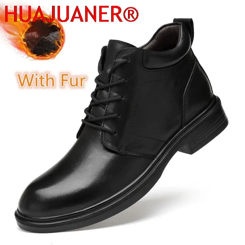 

2024 Classic Comfortable Luxury Brand Motorcycle for Men Shoes Leather Ankle Winter Boots Comfortable Men Boots