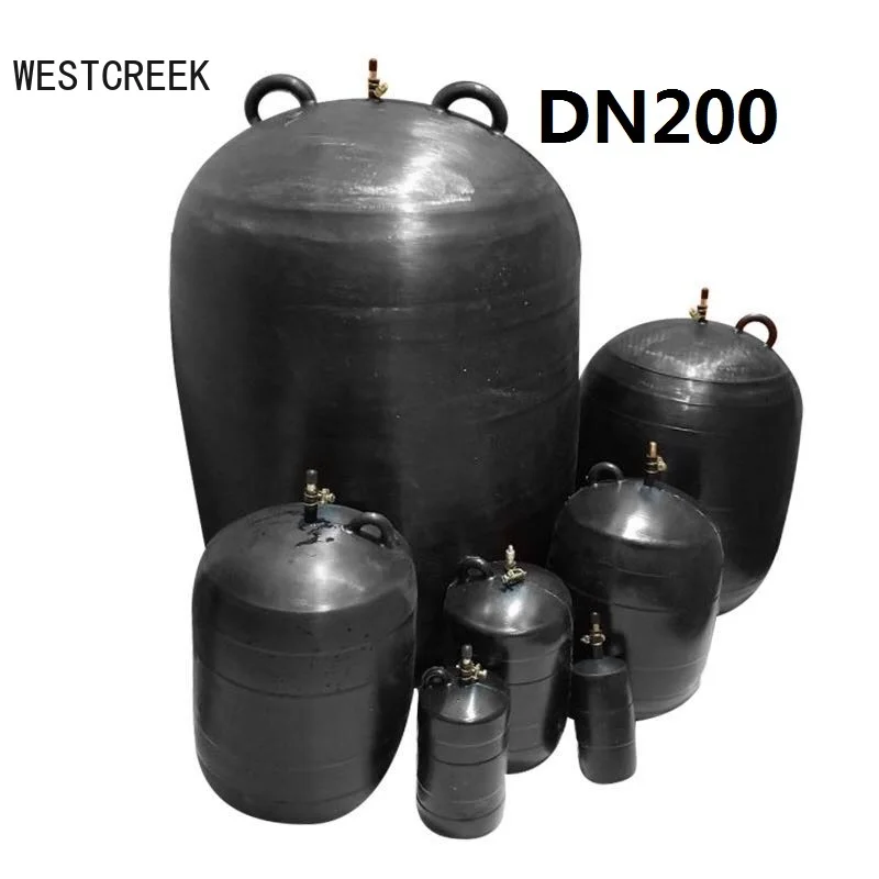 West creek Pipeline Plug Wasser abschaltung Leck Test Ball Leckage Prüfung Gummi blase Ball Druck Test dicht Wasser verstopfen Airbag