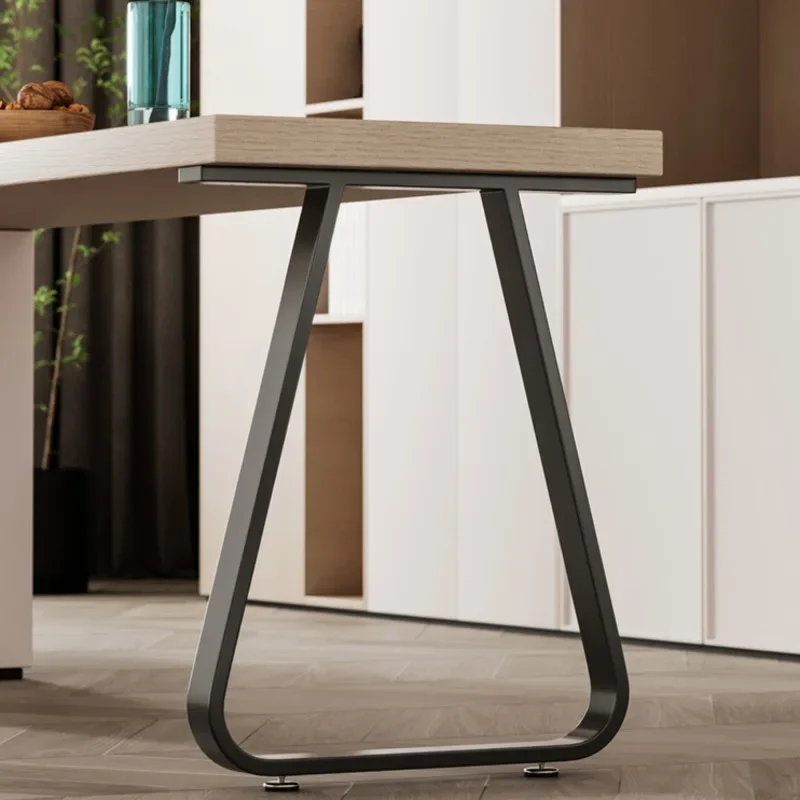 Iron Art Support Feet High-Temperature Painted Bar Stand Single-Side Table Legs Stable Heavy-Duty Table Parts Contemporary Style