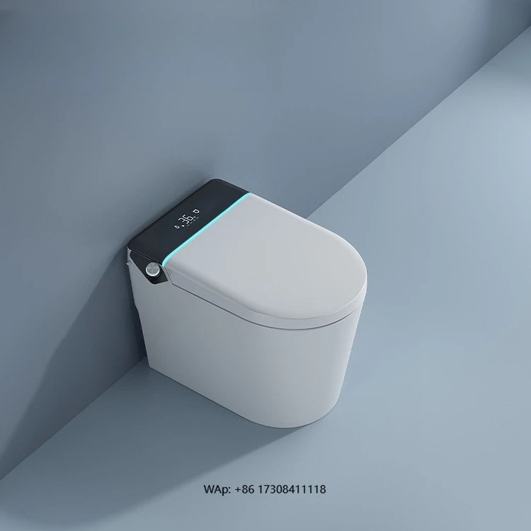 

Умный подвесной унитаз без оправы P-ловушка Самоочищающийся настенный унитаз-биде Автоматическая унитаза Интеллектуальный подвесной унитаз