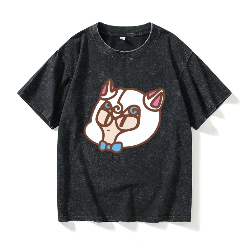 

Футболка Jojo Adventure Casual с короткими рукавами, хлопковая, с круглым вырезом, с потертостями, женская модная летняя одежда для отдыха