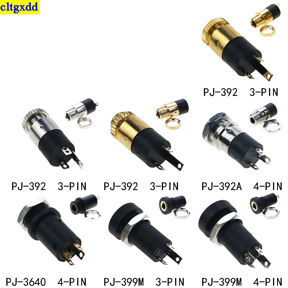 

1 шт. PJ392 392A 3640 399M Разъем 3PIN 4PIN jack 3,5 мм аудио разъем для наушников