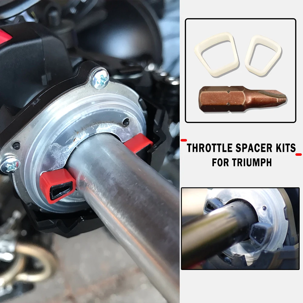 

for Triumph Throttle Spacer Kits Speed Triple Thruxton Street Street Triple Tiger Rocket 3 Scrambler 1200 Throttle Spacers