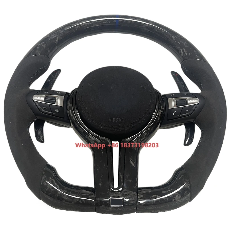 

Luxury Leather Carbon Fiber Steering Wheel for Benz